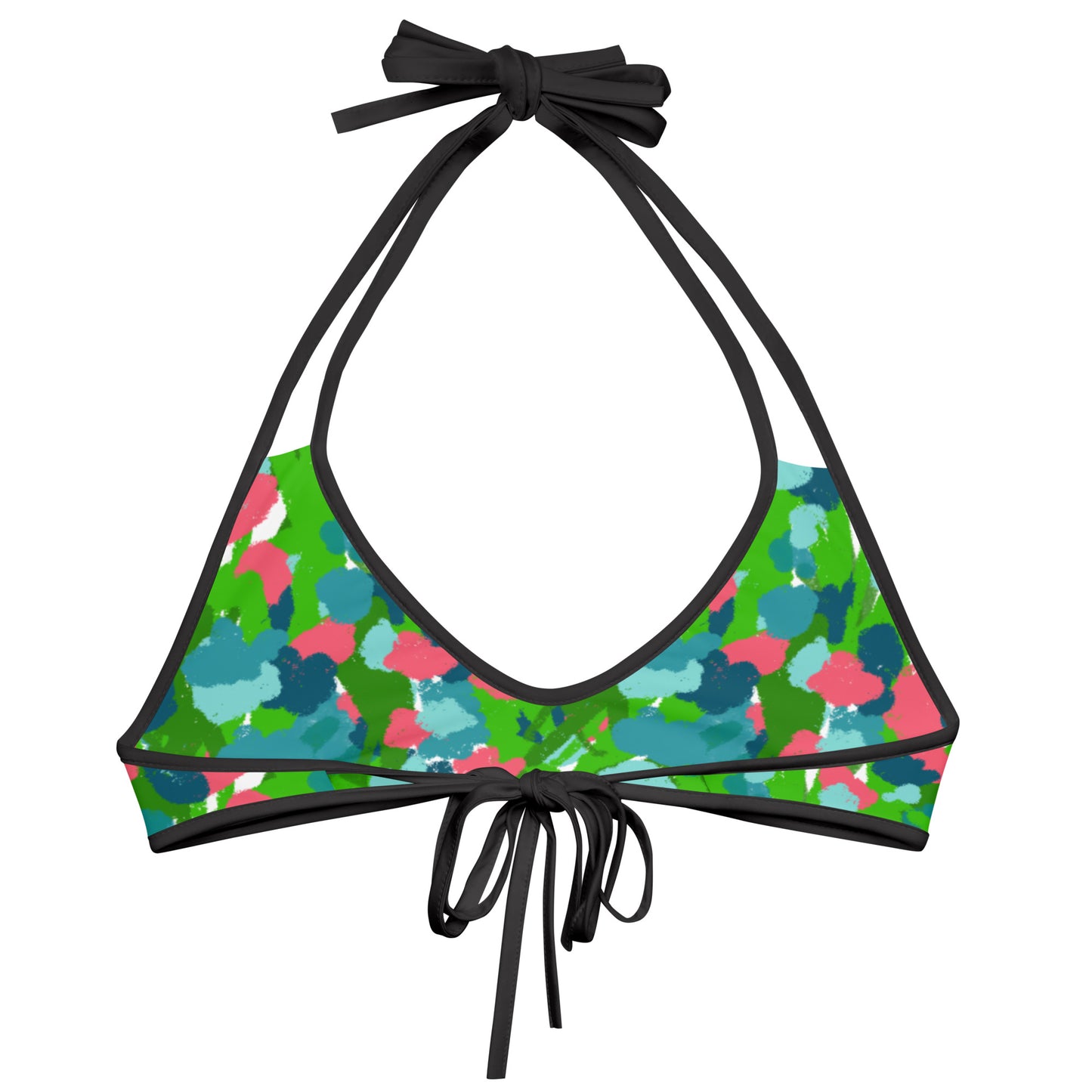 Gouache Garden Bikini Top