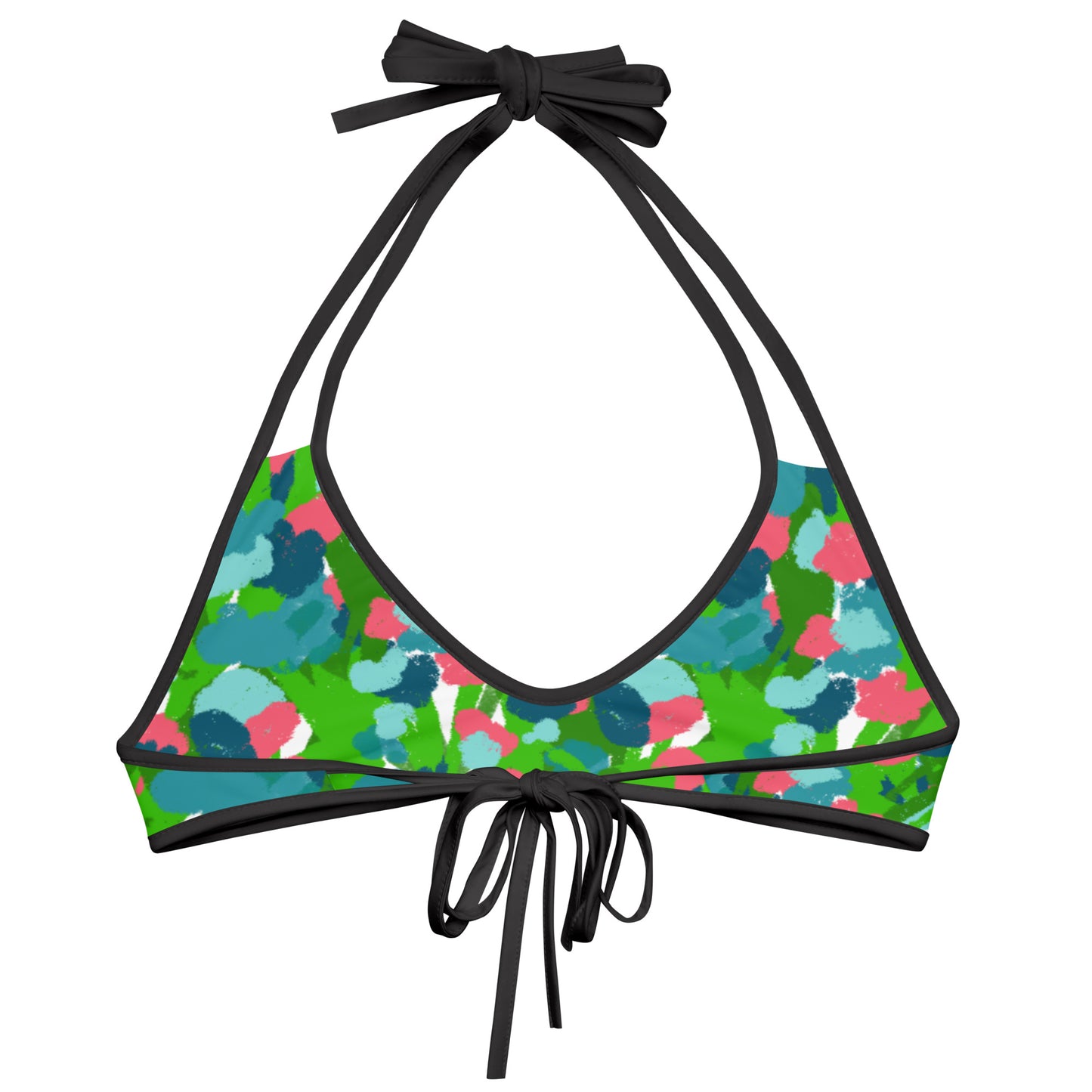 Gouache Garden Bikini Top