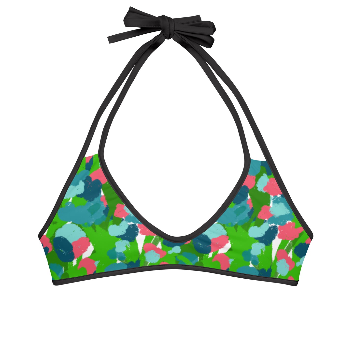 Gouache Garden Bikini Top