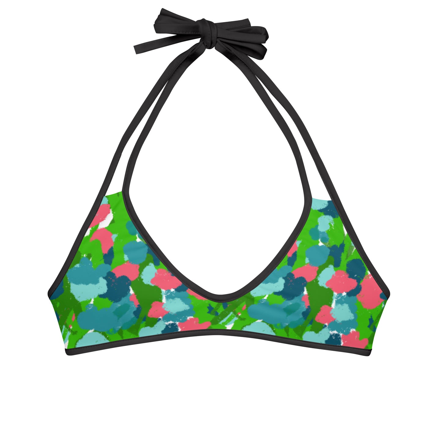 Gouache Garden Bikini Top