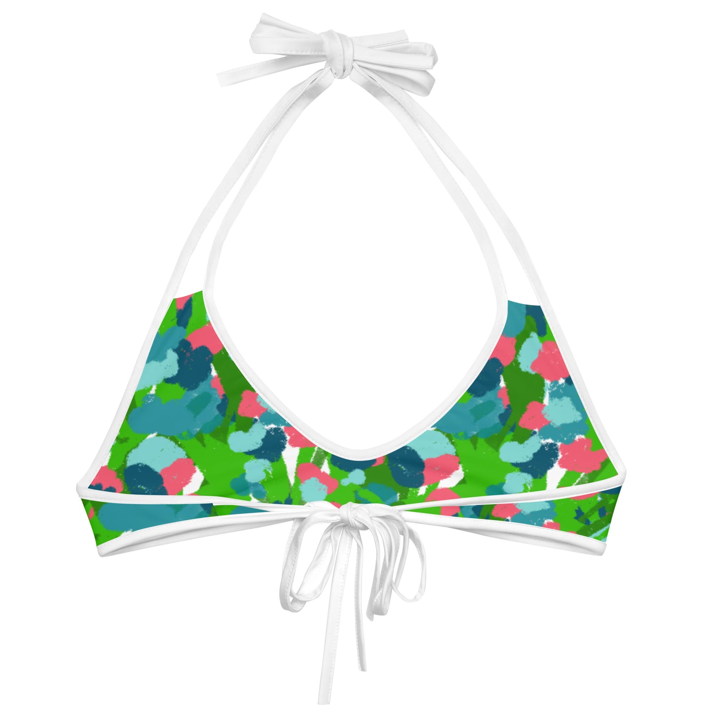 Gouache Garden Bikini Top