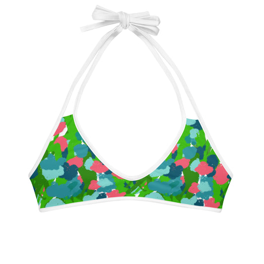 Gouache Garden Bikini Top