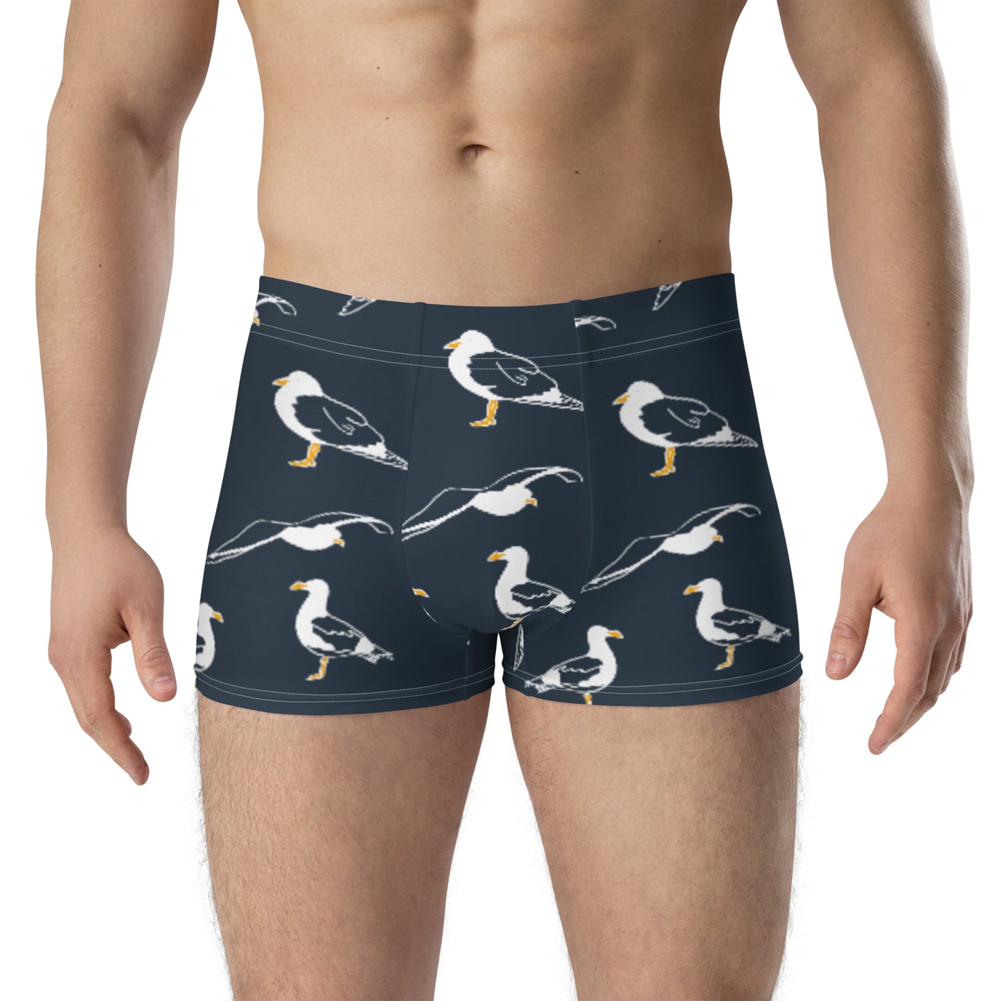 Navy Seagull Boxer Briefs