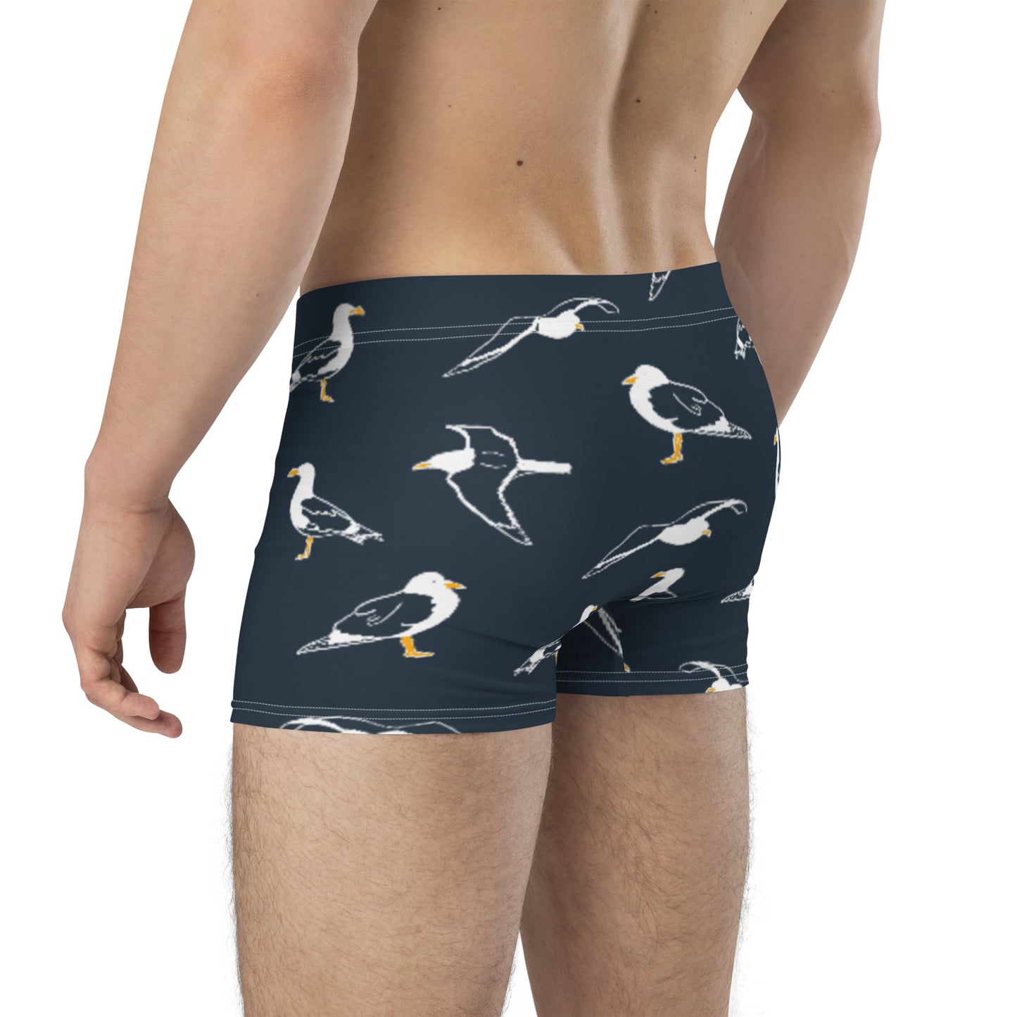 Navy Seagull Boxer Briefs