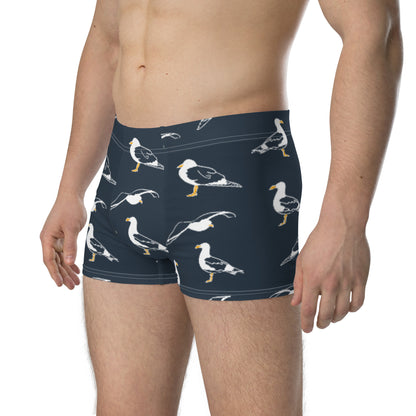 Navy Seagull Boxer Briefs