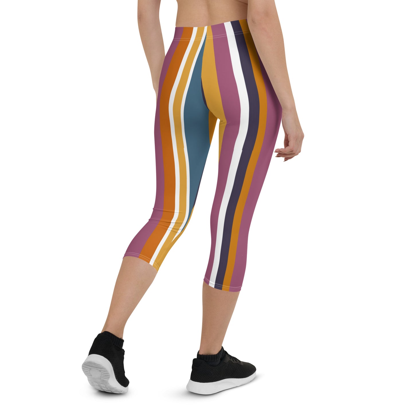 Mod Stripe Capri Leggings