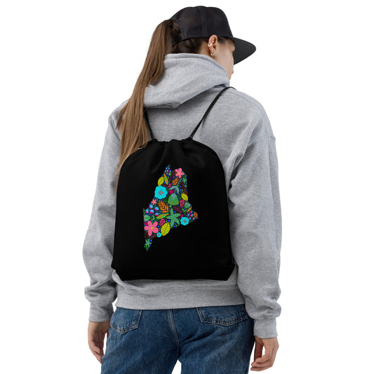 Maine Neon Drawstring bag