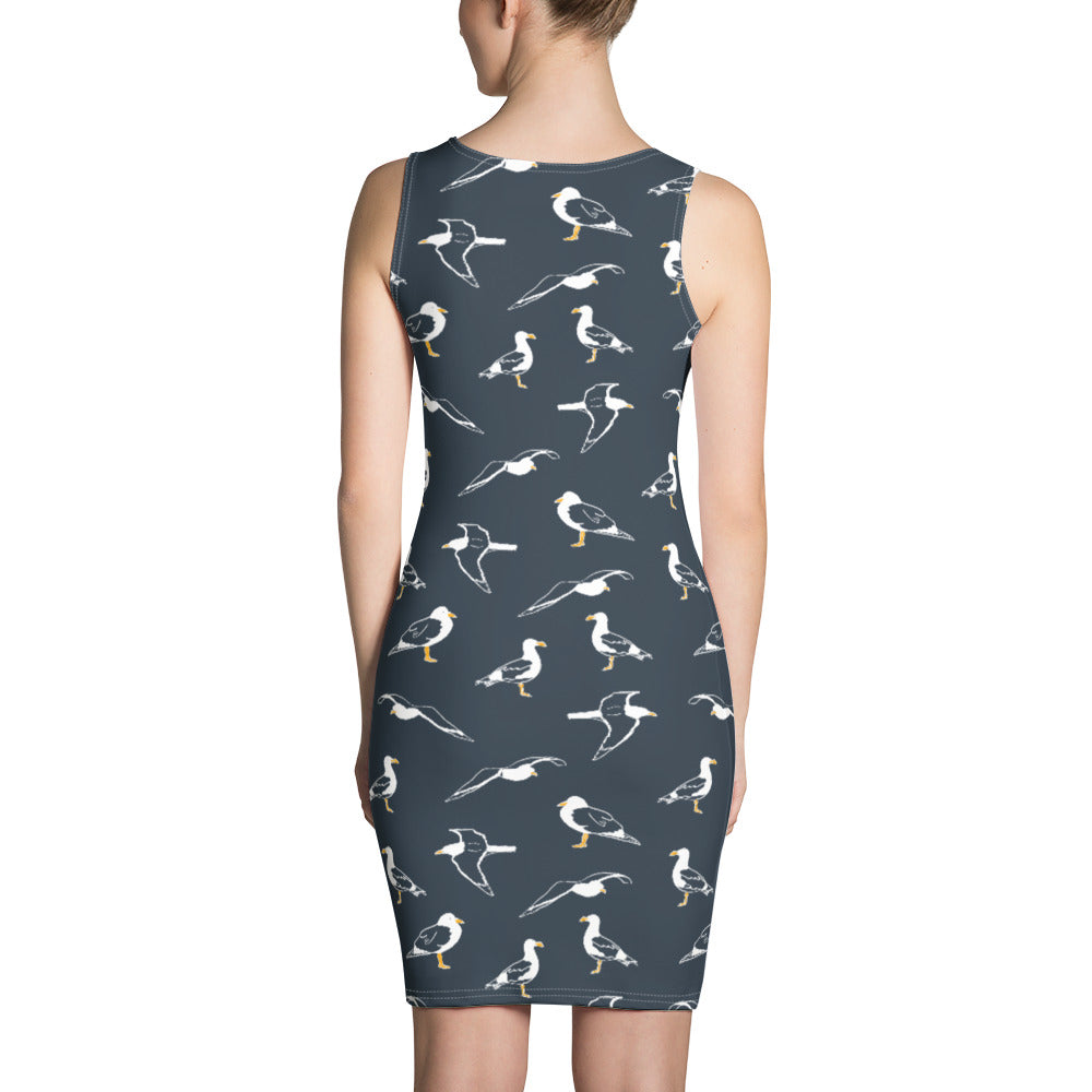 Navy Seagull Dress