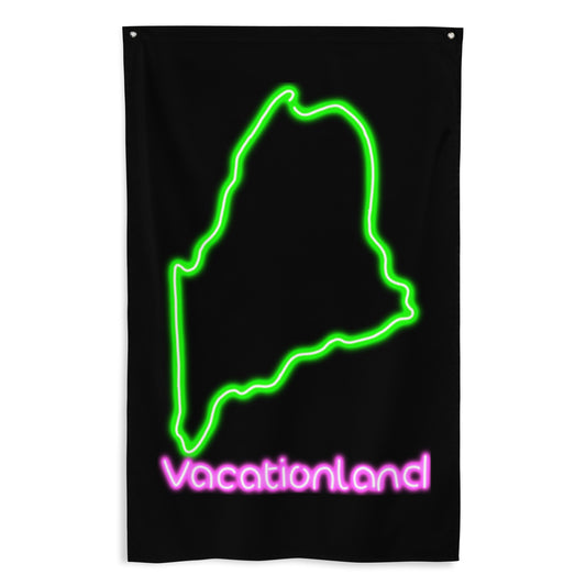 Maine Neon Flag, Green