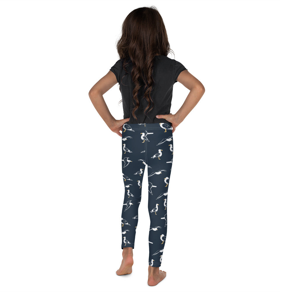 Navy Seagull Kid's Leggings