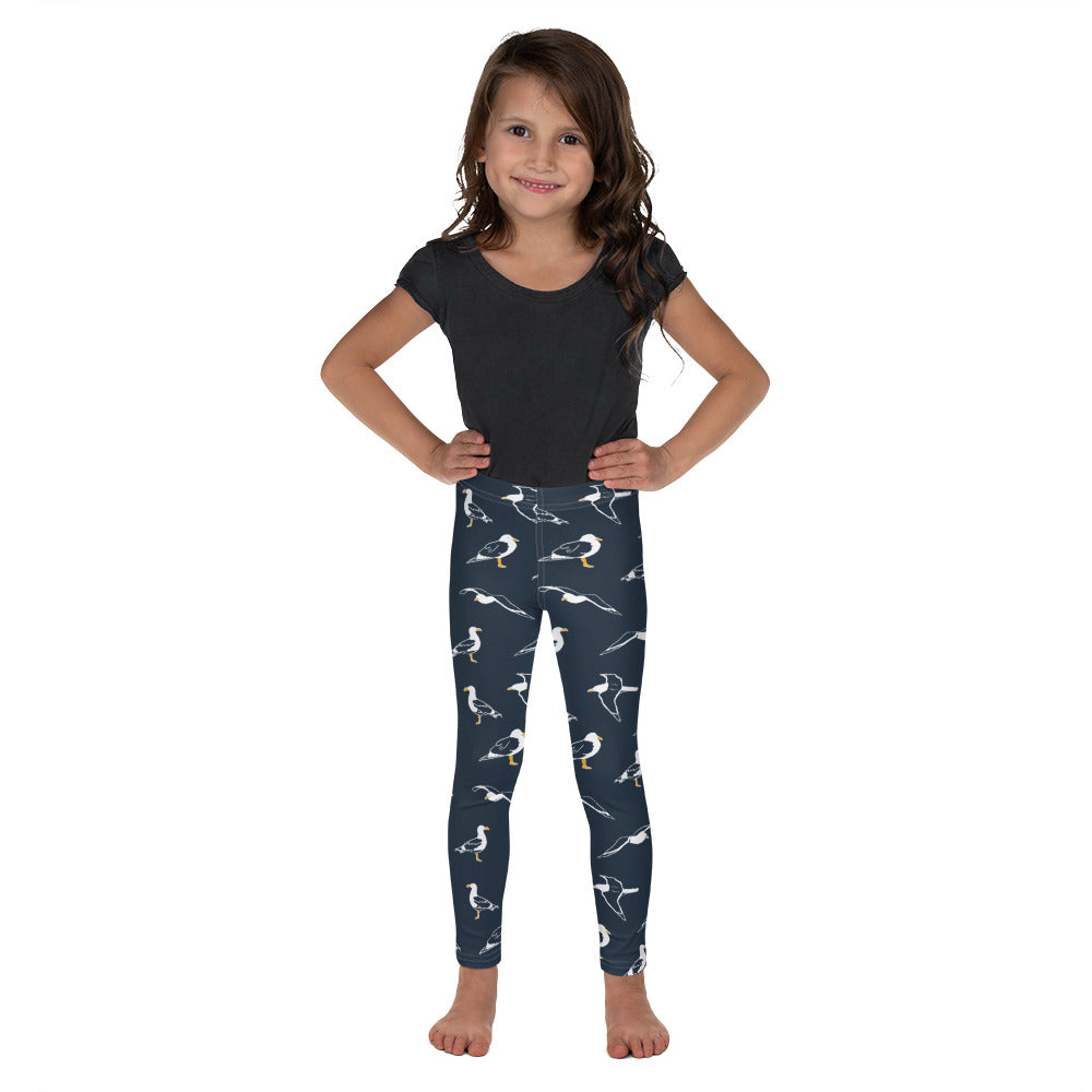 Navy Seagull Kid's Leggings