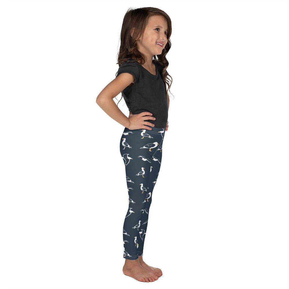 Navy Seagull Kid's Leggings