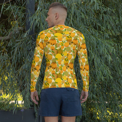 Retro Lemons Men's Rash Guard