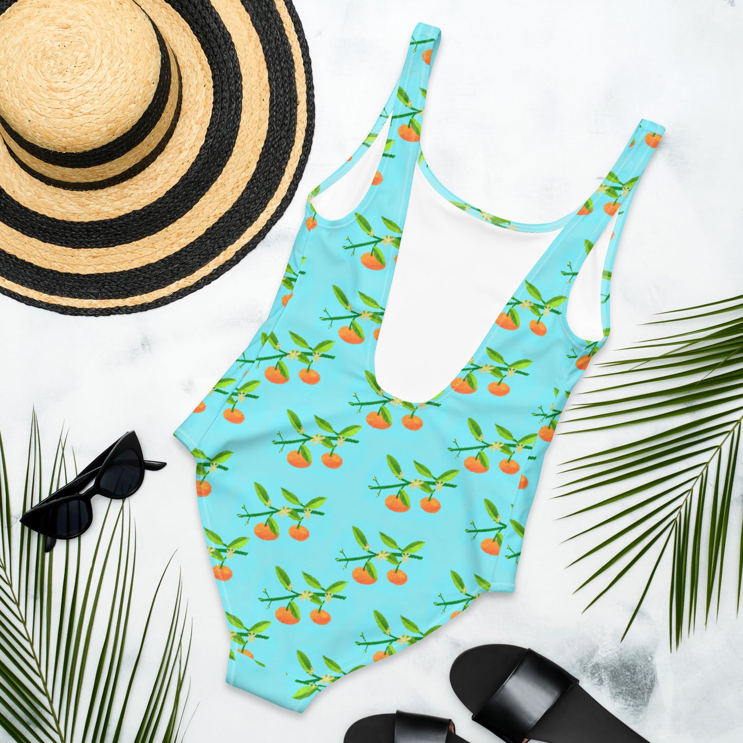 Orange Blossom One-Piece Swimsuit