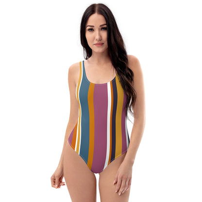 Mod Stripe One-Piece Swimsuit