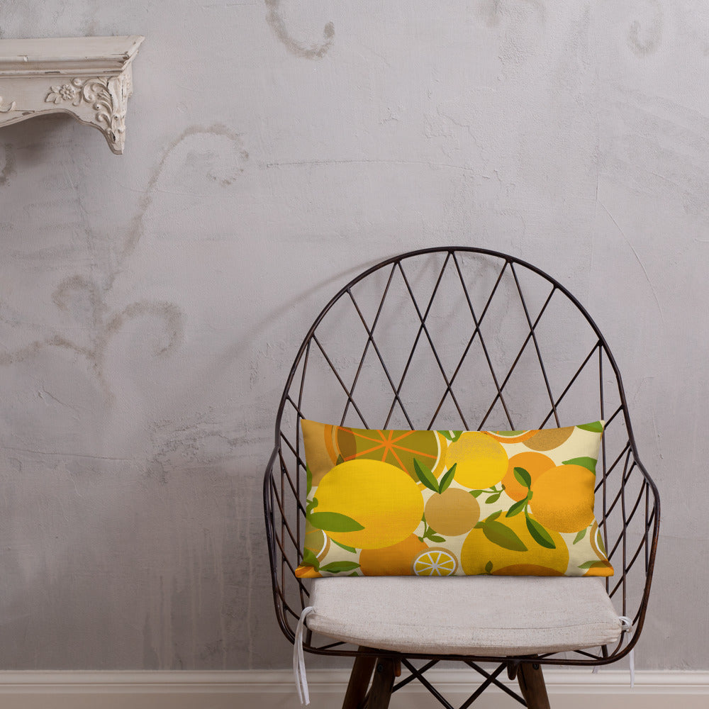 Retro Lemons Premium Pillow