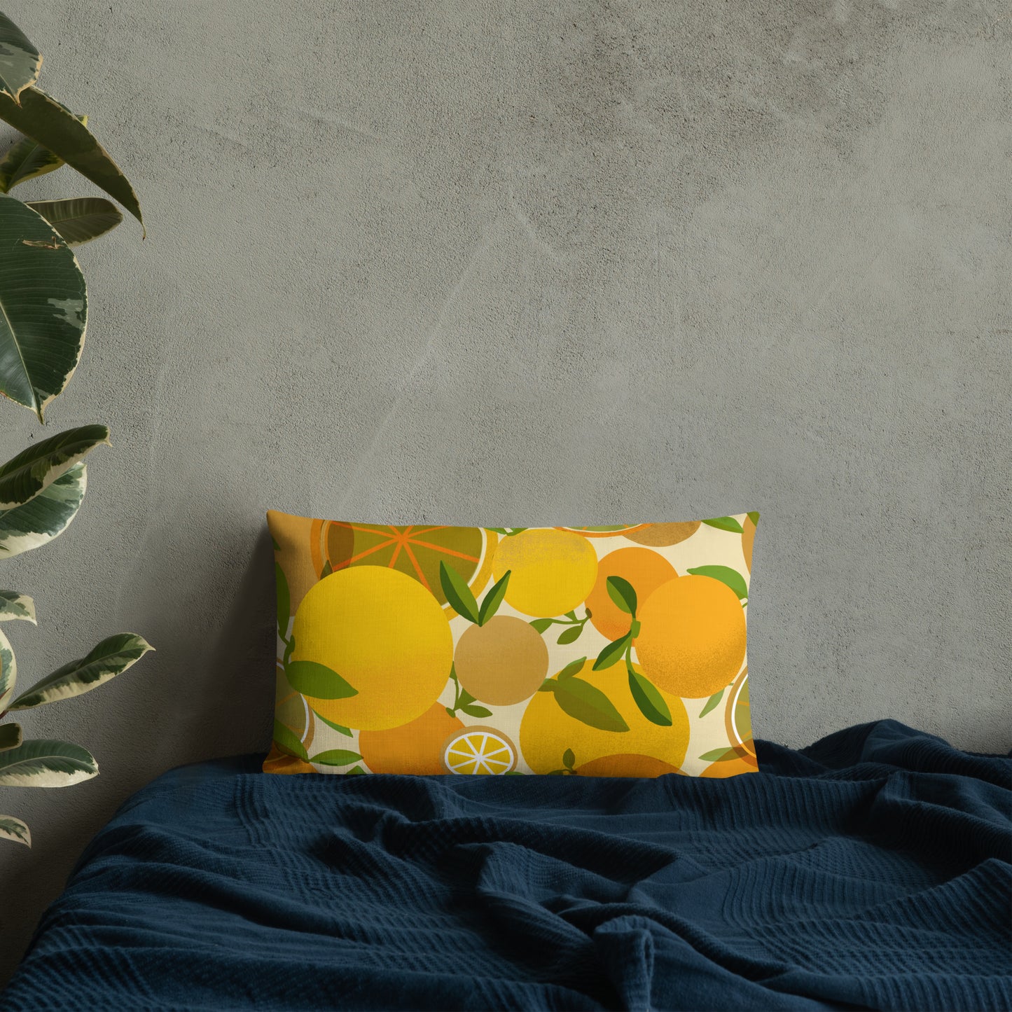 Retro Lemons Premium Pillow