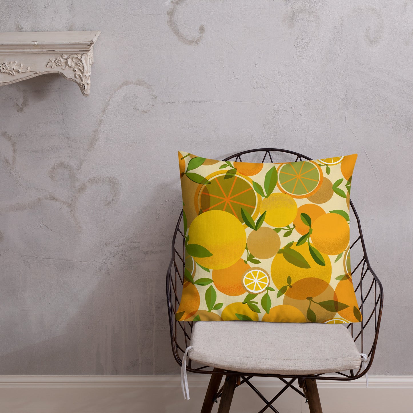 Retro Lemons Premium Pillow