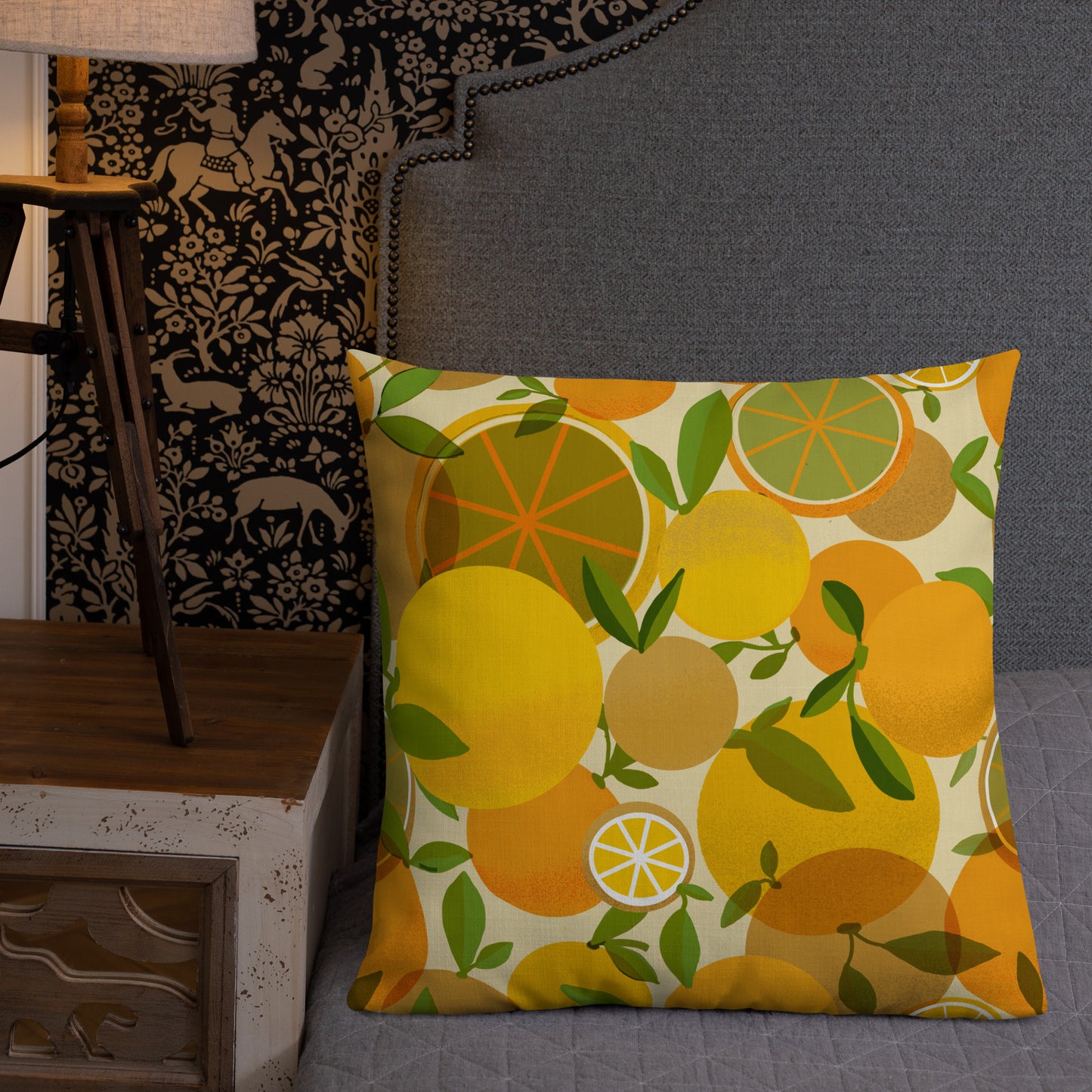 Retro Lemons Premium Pillow