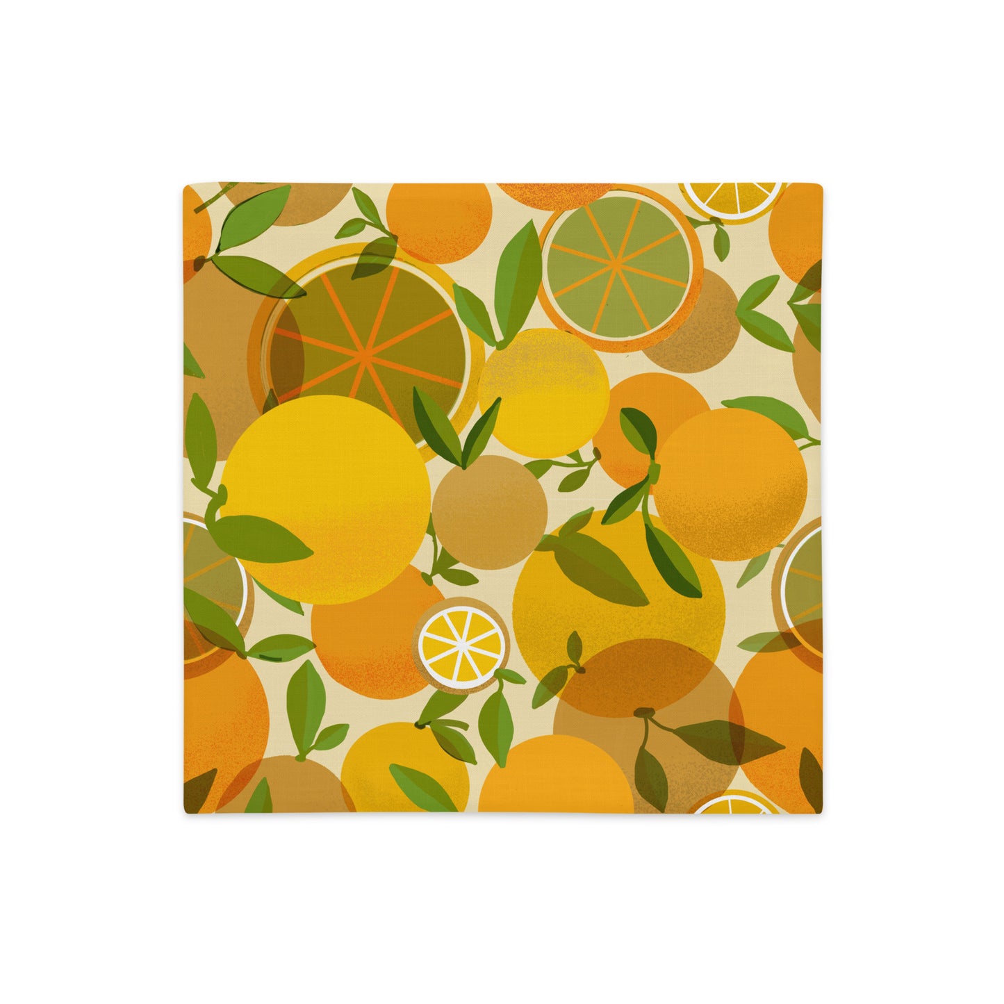 Retro Lemons Premium Pillow Case