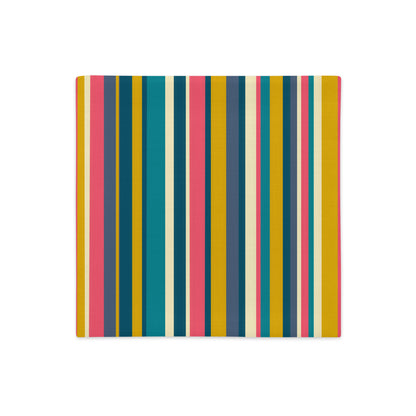 Bright Stripe Premium Pillow Case