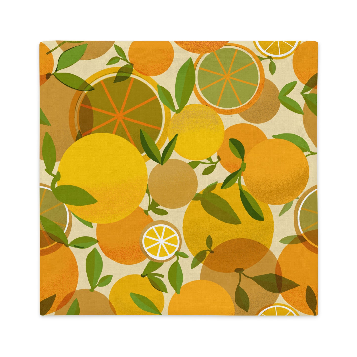 Retro Lemons Premium Pillow Case