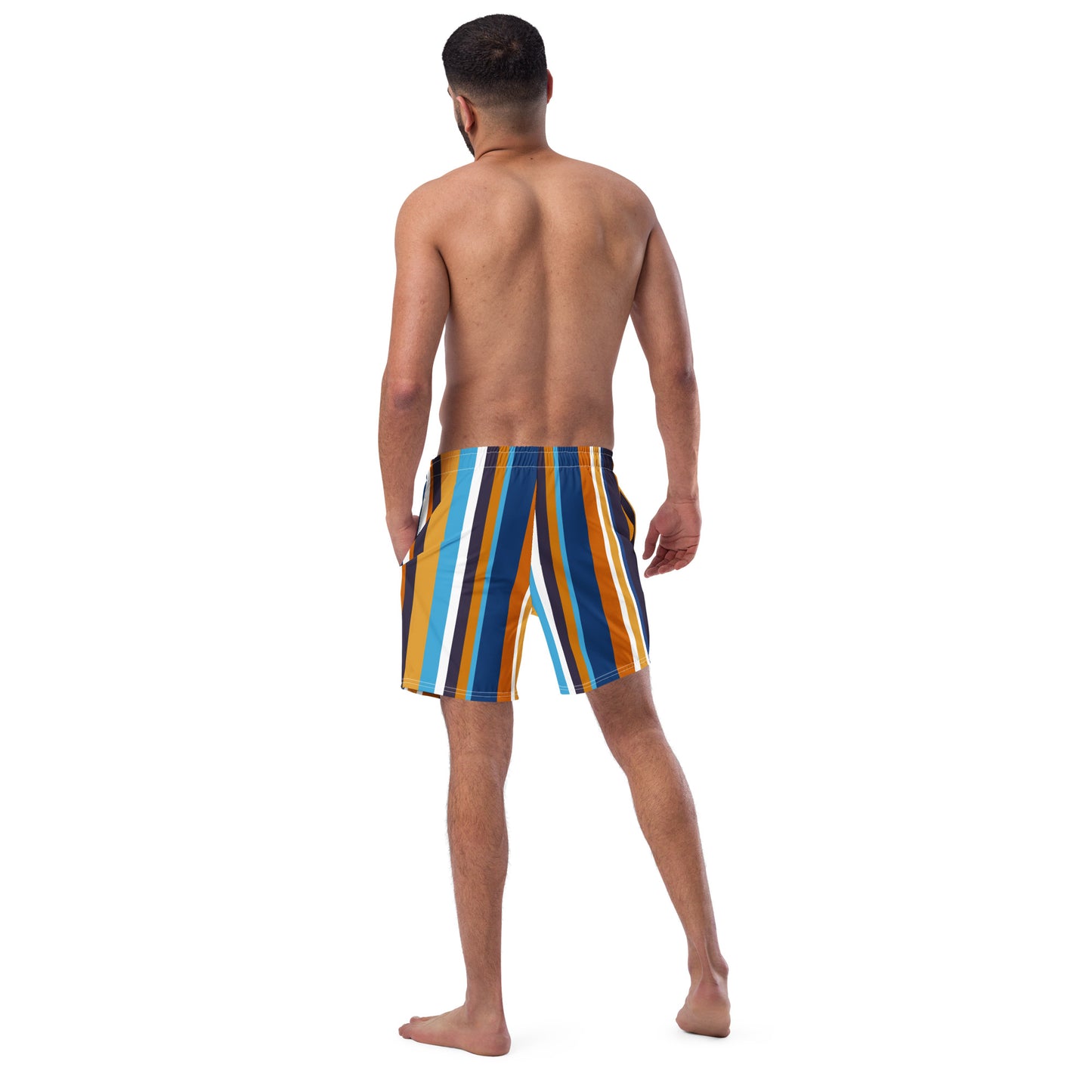 Retro Stripe Men's swim trunks