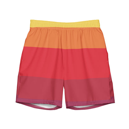 Retro Sunset Men's swim trunks