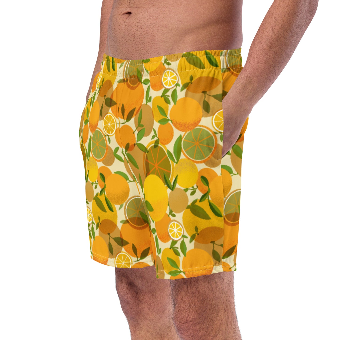 Retro Lemons Men's swim trunks