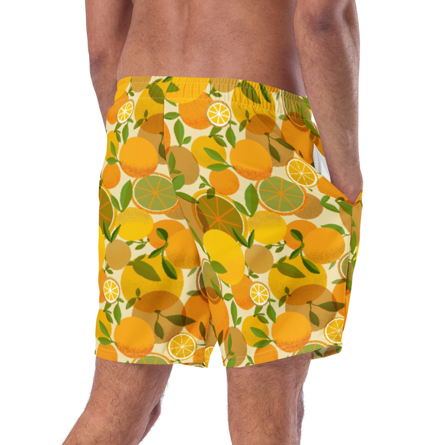 Retro Lemons Men's swim trunks