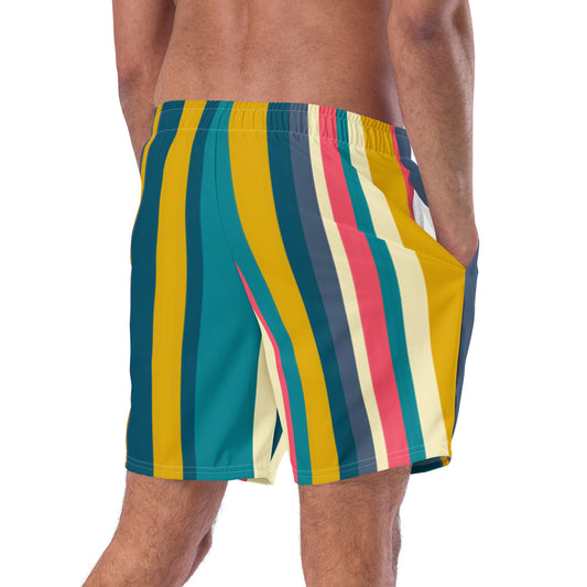 Bright Stripe Men's swim trunks