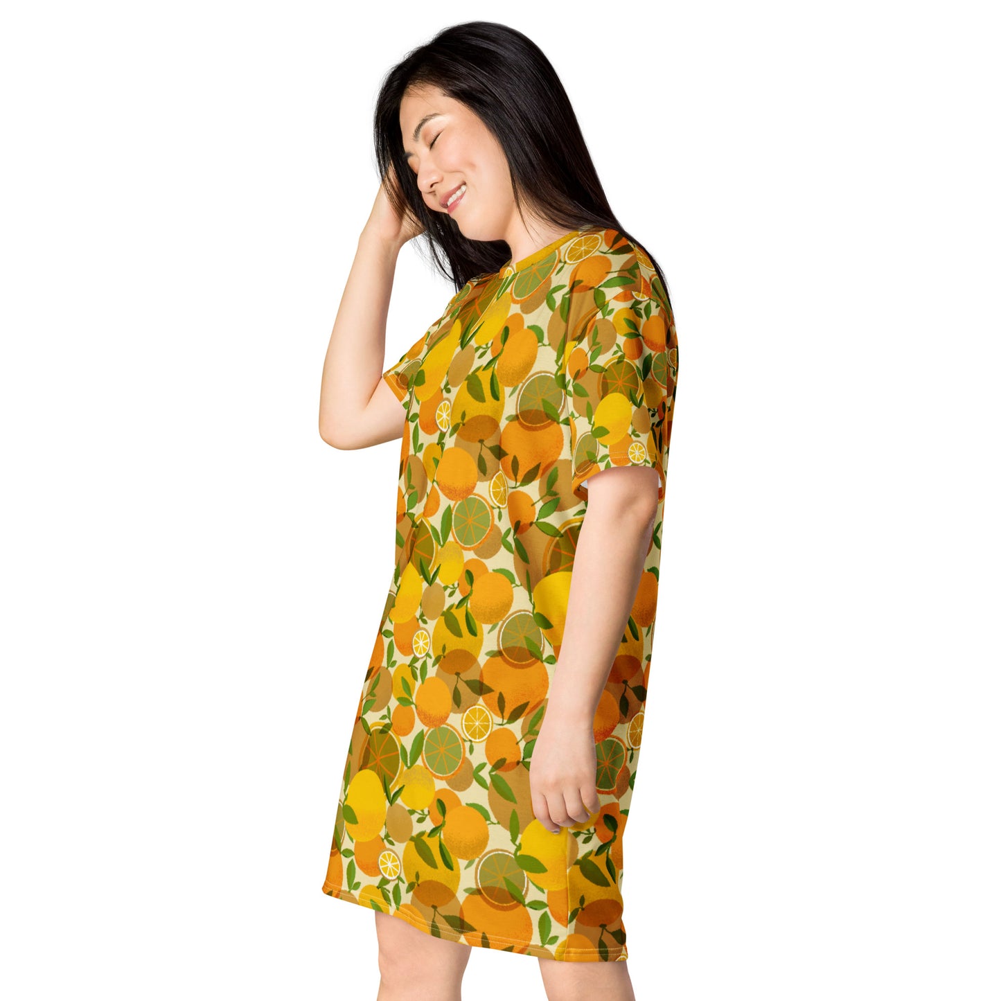 Retro Lemons T-shirt dress