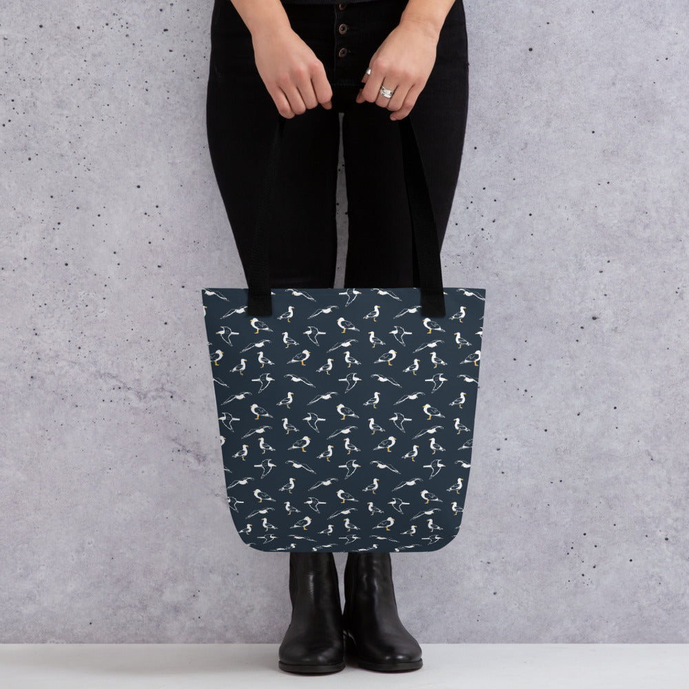 Navy Seagulls Tote bag