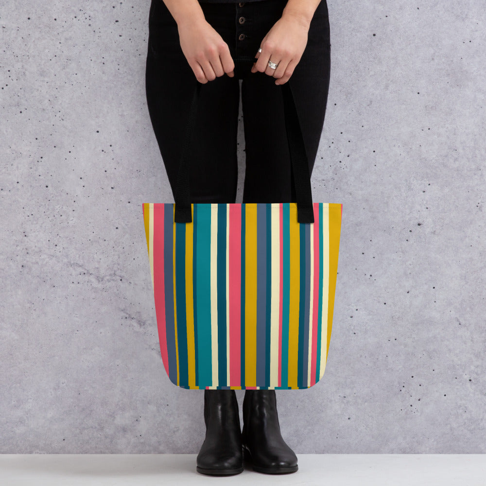 Bright Stripe Tote bag