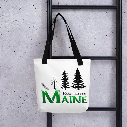 Maine "Raise Them Kind" Tote bag