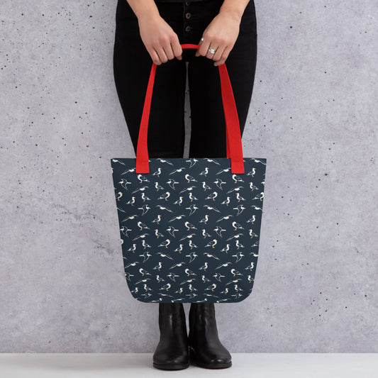 Navy Seagulls Tote bag