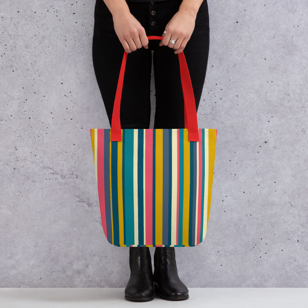 Bright Stripe Tote bag