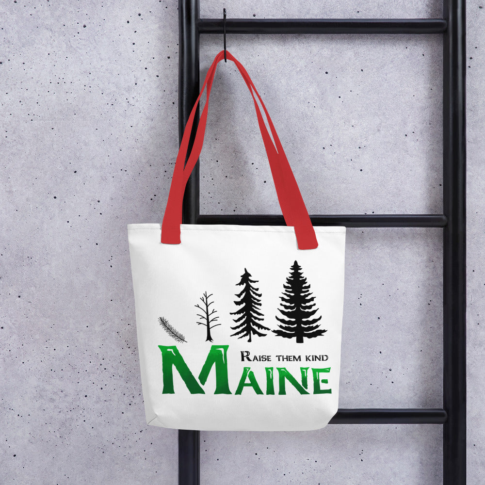 Maine "Raise Them Kind" Tote bag