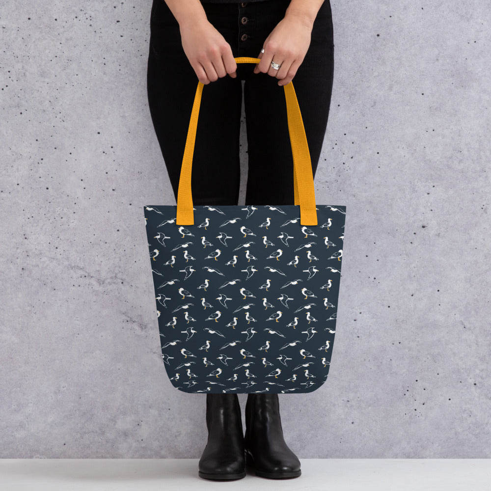 Navy Seagulls Tote bag