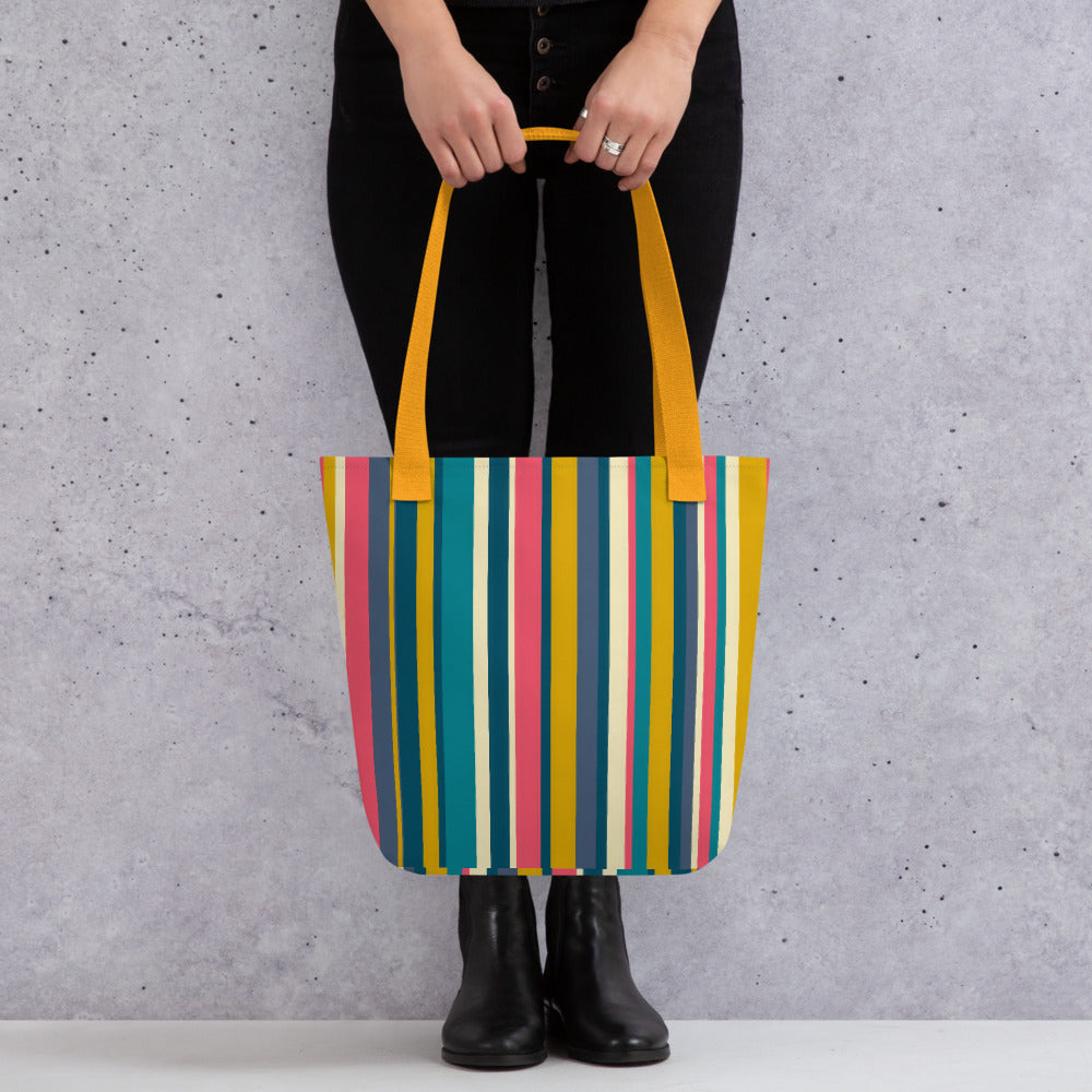 Bright Stripe Tote bag