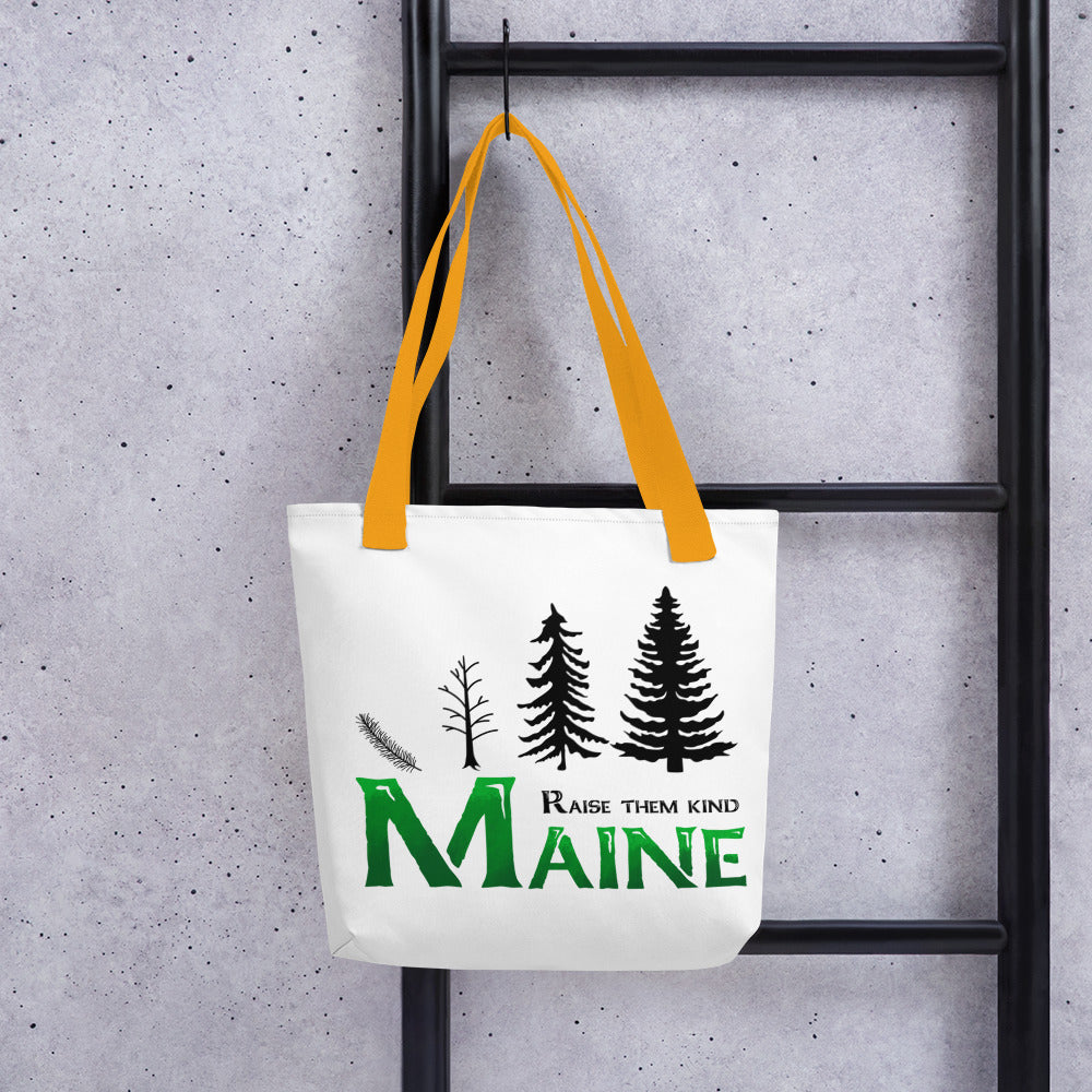 Maine "Raise Them Kind" Tote bag