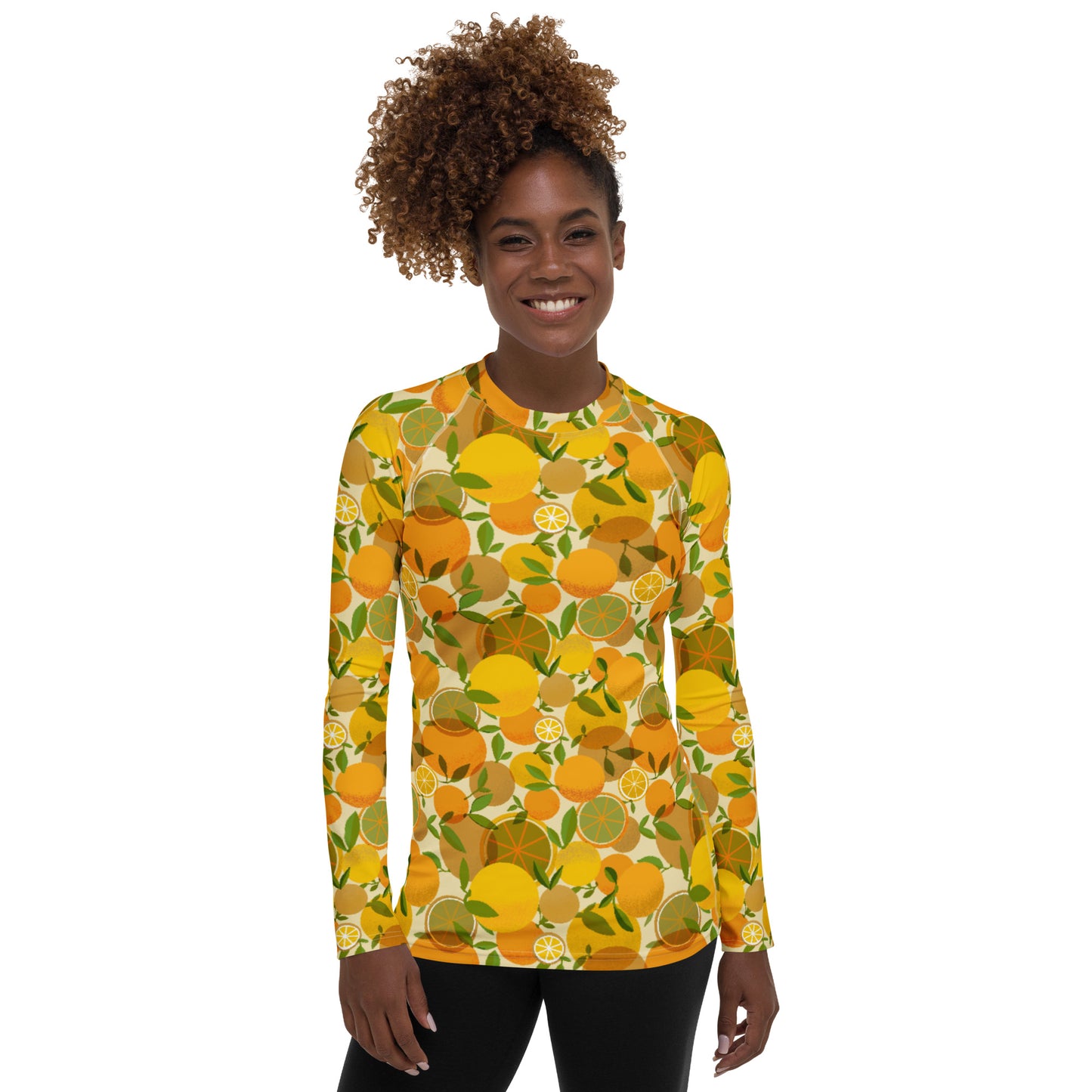 Retro Lemons Women's Rash Guard