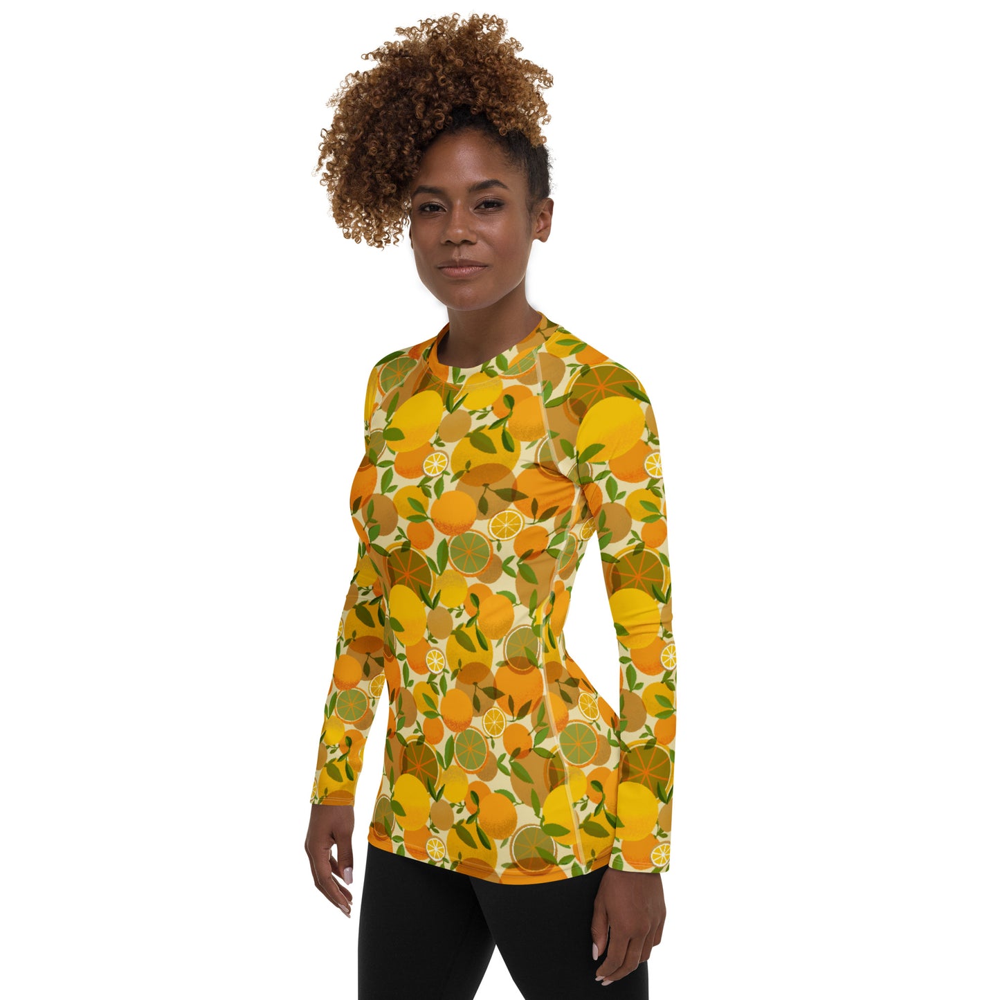 Retro Lemons Women's Rash Guard