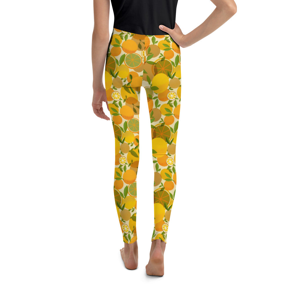 Retro Lemon Youth Leggings