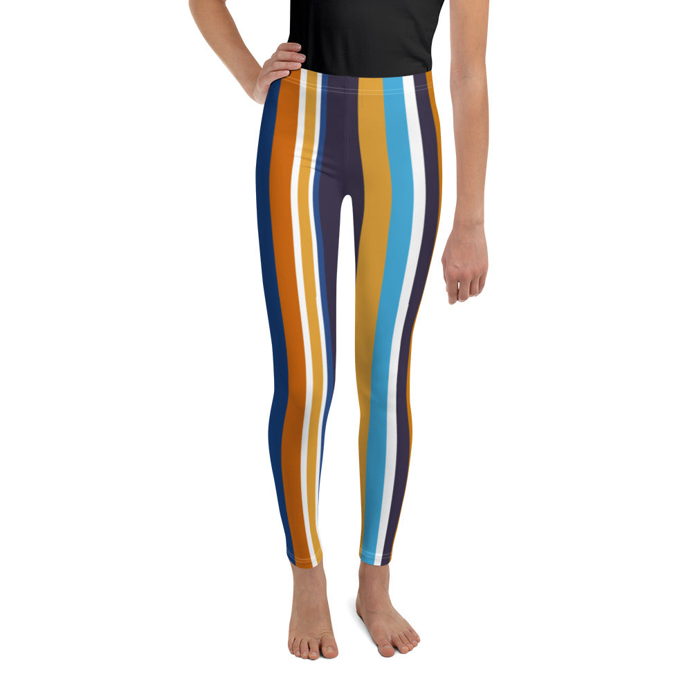 Retro Stripe Youth Leggings