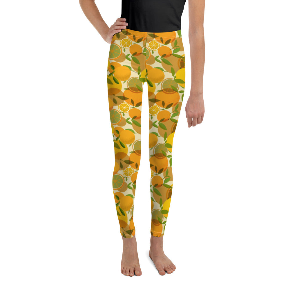 Retro Lemon Youth Leggings