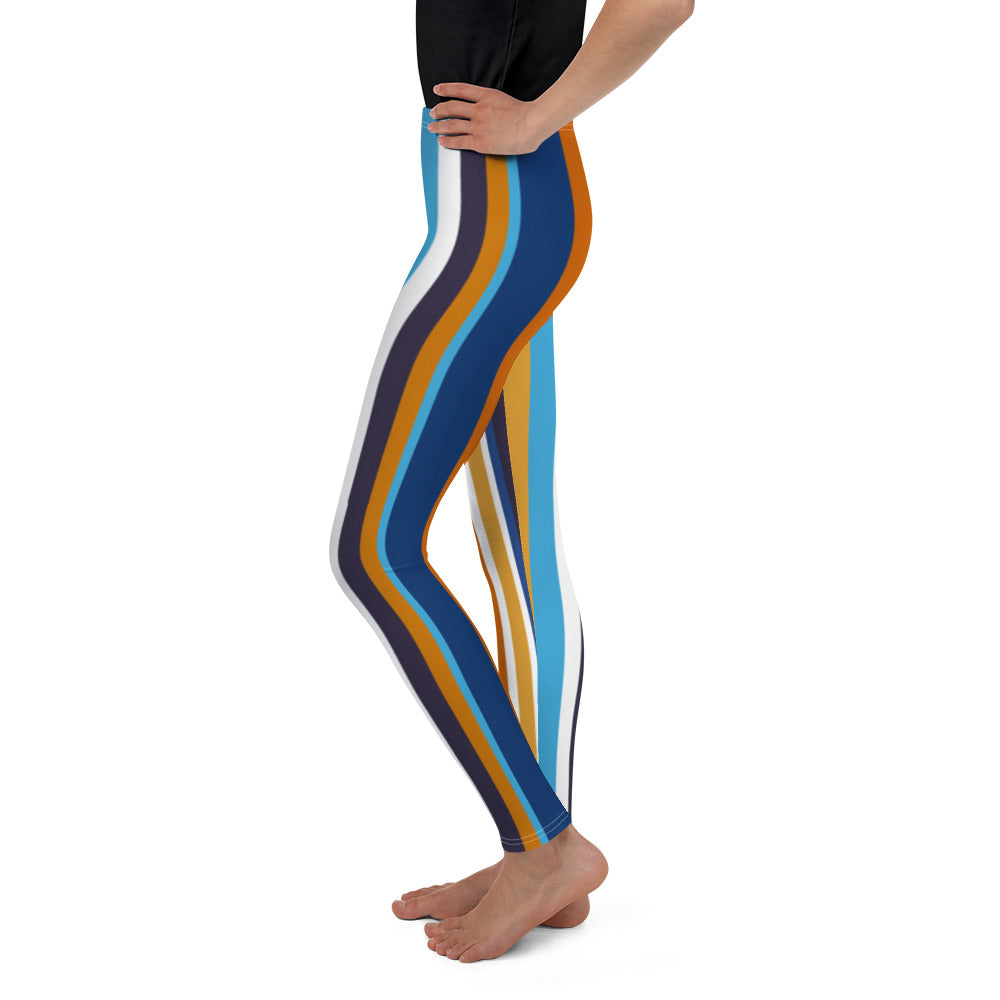 Retro Stripe Youth Leggings