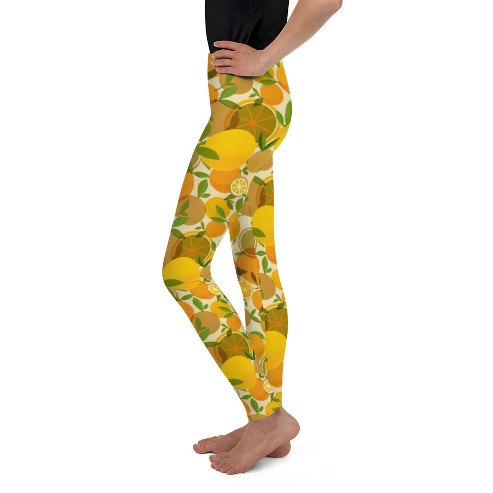 Retro Lemon Youth Leggings