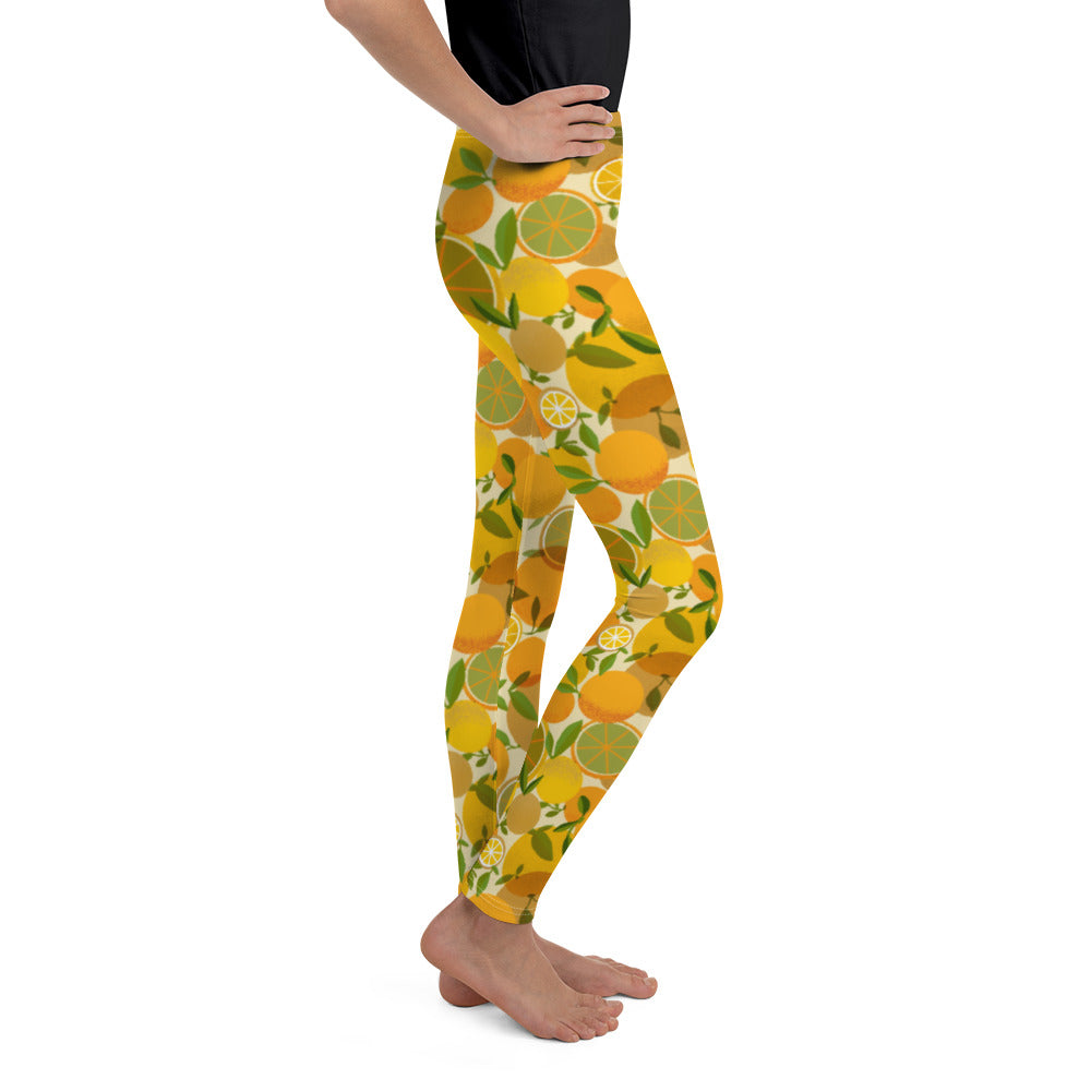 Retro Lemon Youth Leggings