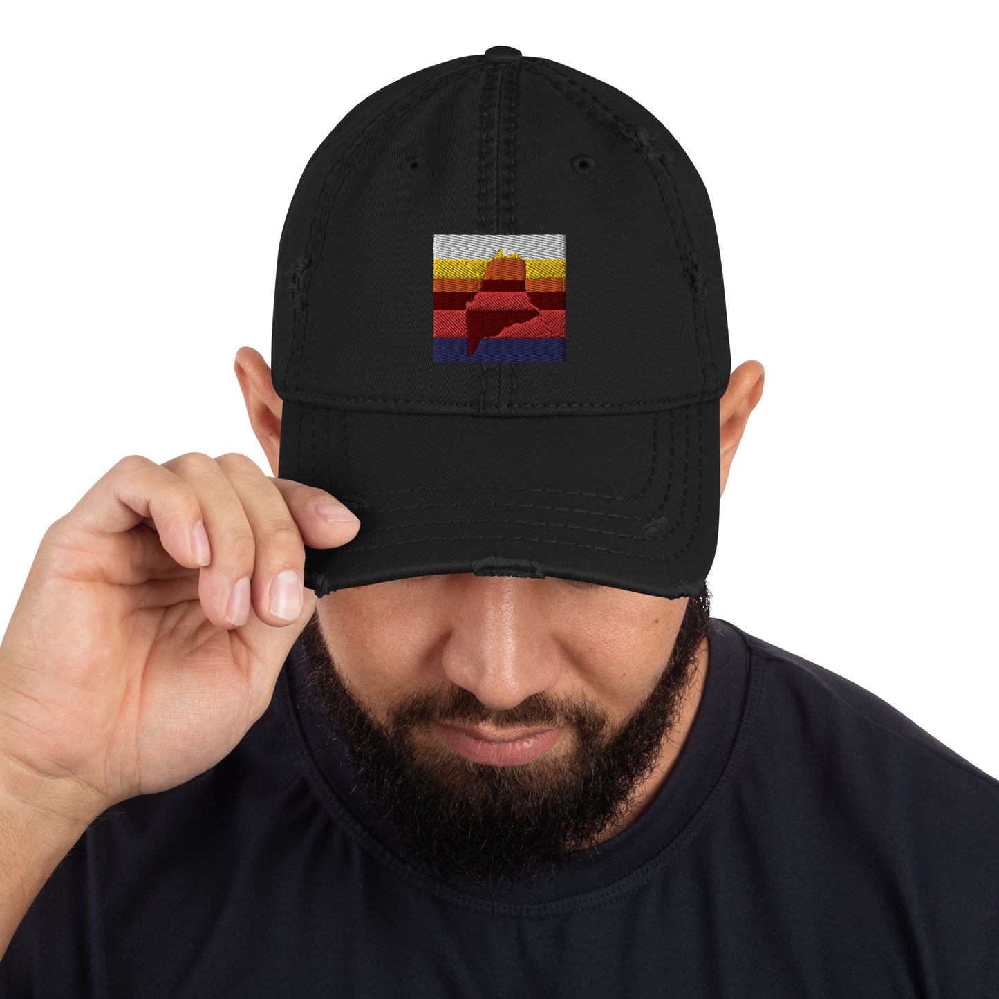 Maine VHS T-120 Distressed Dad Hat